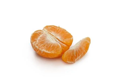 Orange fruit isolated on white background. Stock Photos