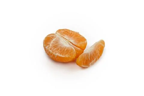 Orange fruit isolated on white background. Stock Photos