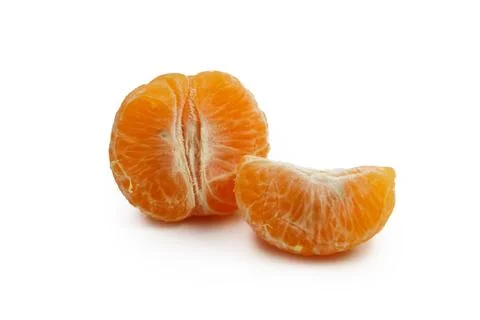 Orange fruit isolated on white background. Stock Photos
