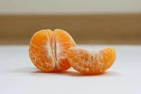 Orange fruit isolated on white background. Stock Photos