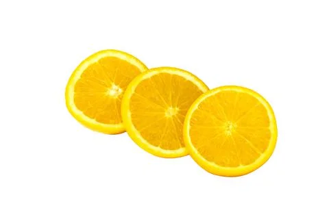 Orange fruit isolated on white background Stock Photos