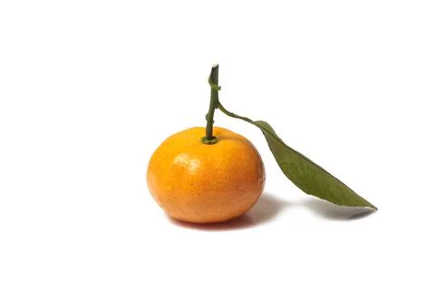 Orange fruit isolated on white background. Stock Photos