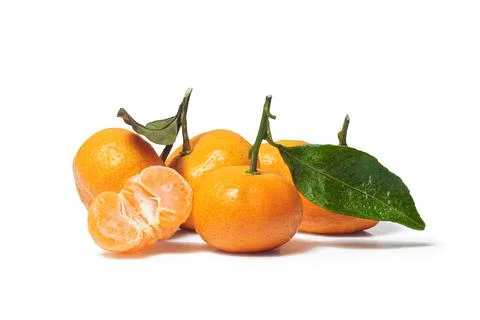 Orange fruit isolated on white background. 스톡 사진