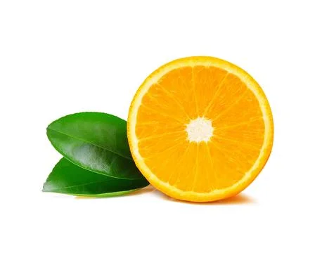 Orange fruit isolated on white background Foto stock