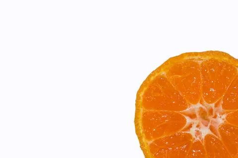 Orange fruit isolated on white Stock Photos