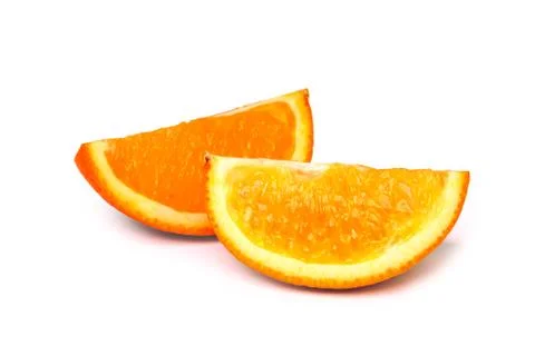 Orange fruit isolated on white Foto stock