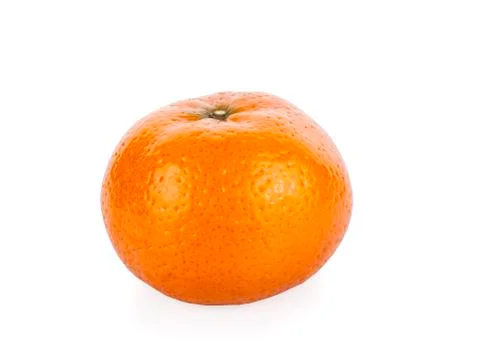 Orange fruit isolated on white Stock Photos