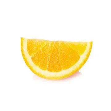 Orange fruit isolated on white Stock Photos