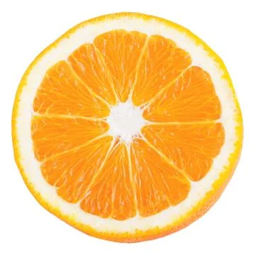 Orange fruit with leaf isolated on white Stock Photos