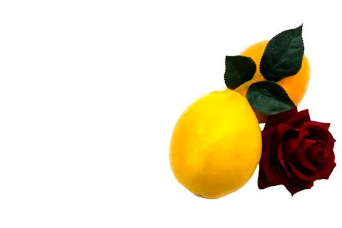 Orange fruit with leaf isolated on white. Stock Photos