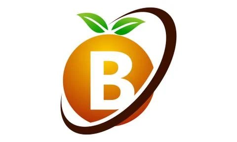 Orange Fruit Letter B Stock-Illustration