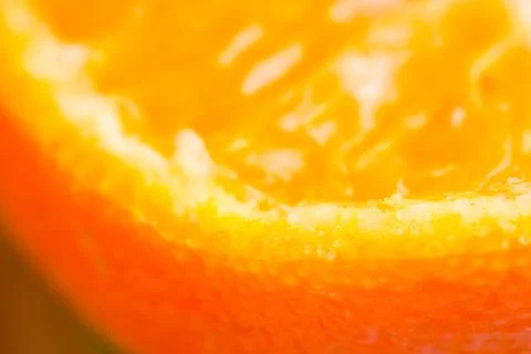 Orange fruit macro shot Stock Photos