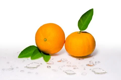 Orange fruit. Orang slice isolate on white. With clipping path, Orange backgr Stock Photos