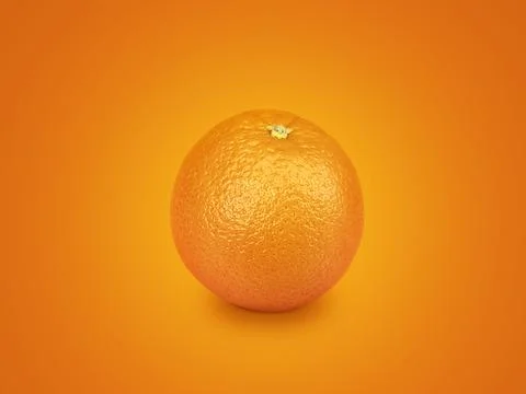 Orange fruit on orange background Stock Photos