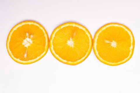 Orange fruit pattern composition. Summer healthy food background. Stock Photos