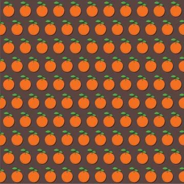 Orange fruit pattern design Stock Illustration