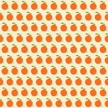 Orange fruit pattern Stock Illustration