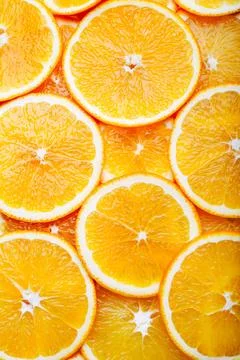 Orange fruit pattern Stock Photos
