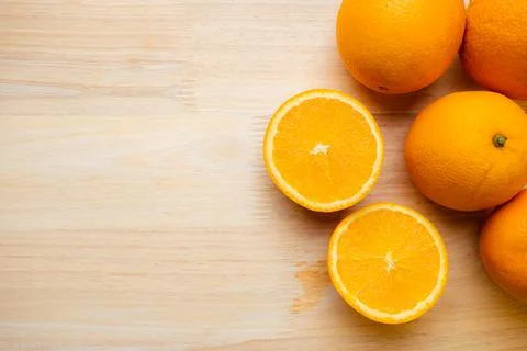 Orange fruit raw material for make juice. Stock Photos