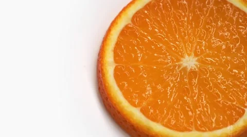 Orange fruit rotation on white background 動画素材 61778415