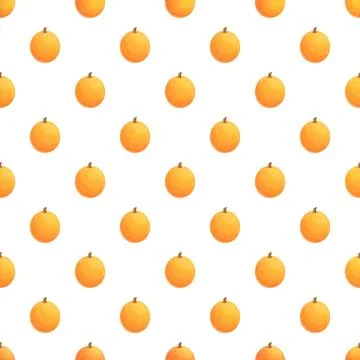 Orange fruit seamless pattern for food background design 스톡 일러스트