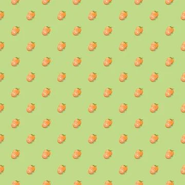 Orange fruit seamless pattern. Vegan organic eco product background. vector illu Illustrazione stock