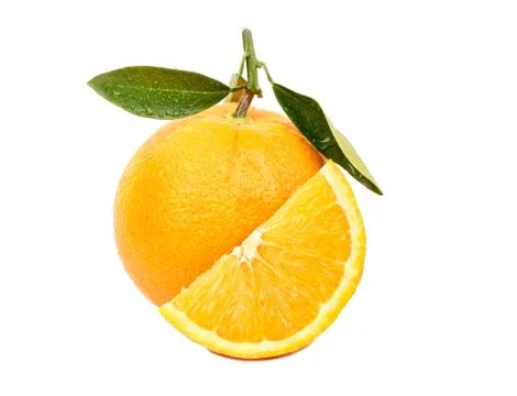 Orange fruit with slice Foto stock