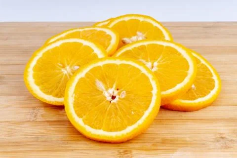 Orange fruit slice Stock Photos