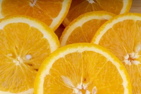 Orange fruit slice Stock Photos