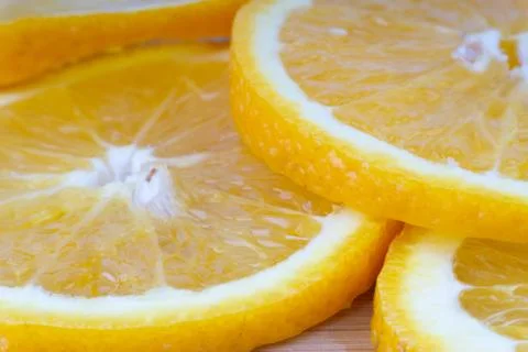 Orange fruit slice Fotos Stock