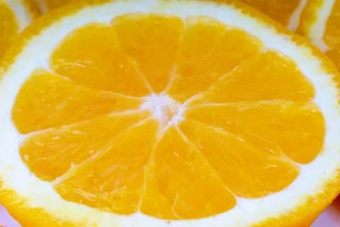 Orange fruit slice Stock Photos