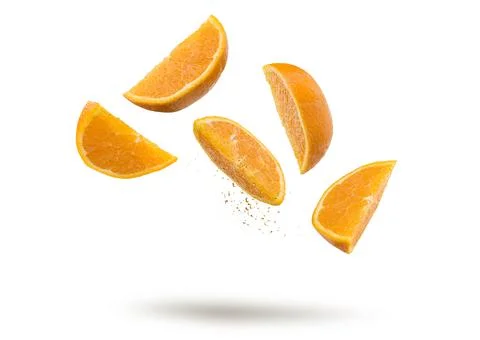 Orange fruit slices Stock Photos