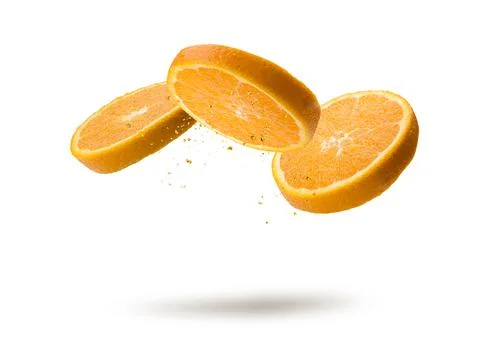 Orange fruit slices Stock Photos