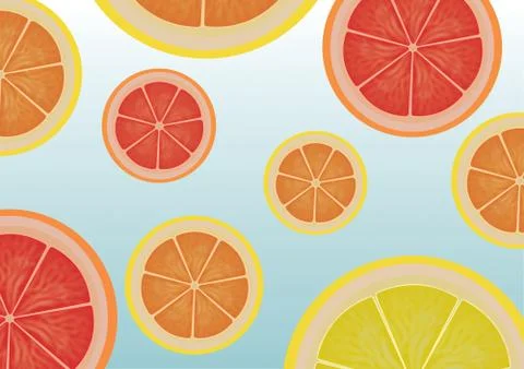 Orange fruit texture isolated background Stock Illustration