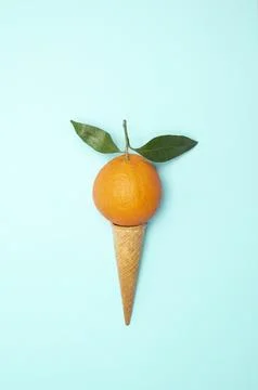 Orange fruit top view Stock Photos