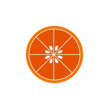 Orange fruit vector design template illustration Illustration