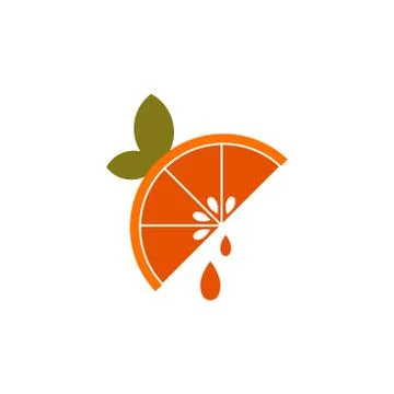 Orange fruit vector design template illustration Stock Illustration