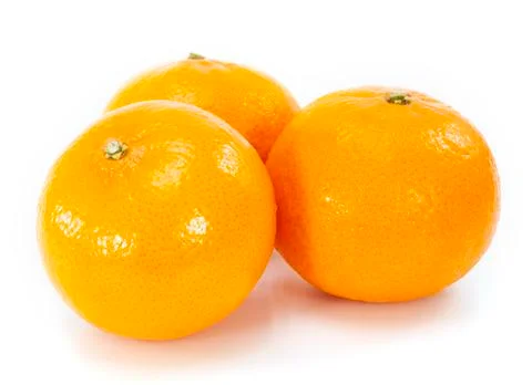 Orange fruit on white background Stock Photos