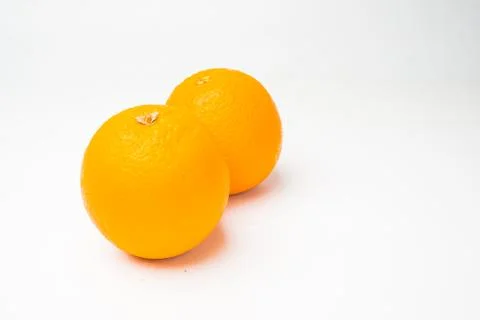 Orange fruit on white background Stock Photos