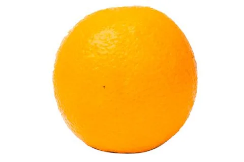 Orange fruit on white background Stock Photos