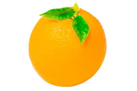 Orange fruit on white background Stock Photos