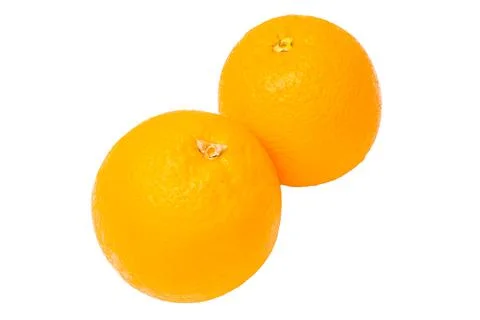 Orange fruit on white background Stock Photos