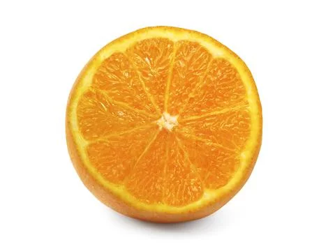 Orange fruit on white background Stock Photos