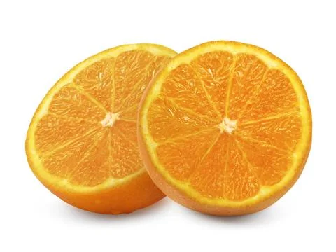 Orange fruit on white background Stock Photos