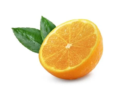 Orange fruit on white background Stock Photos