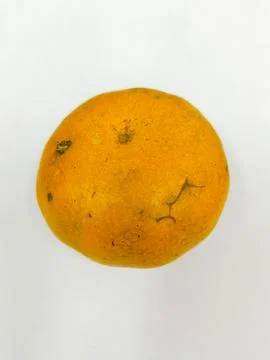 Orange fruit on the white background Foto stock