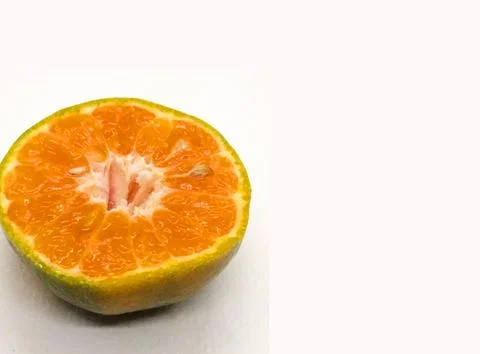 Orange fruit on white background Stock Photos