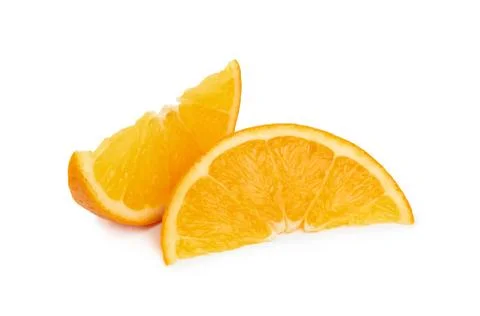 Orange fruit on white Stock Photos