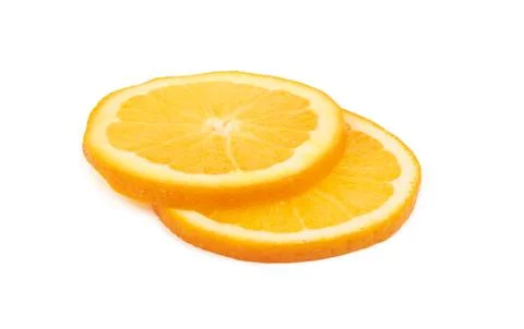 Orange fruit on white Stock Photos