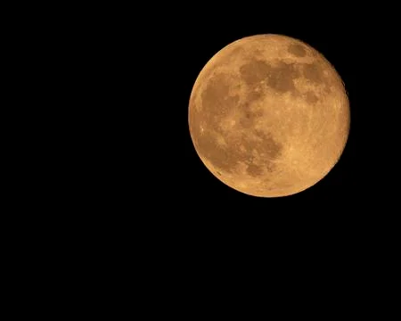 Orange full moon Stock-Fotos